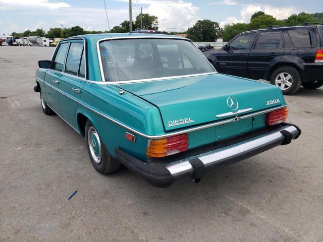 11511412014322 - 1975 MERCEDES-BENZ 300 GREEN photo 3