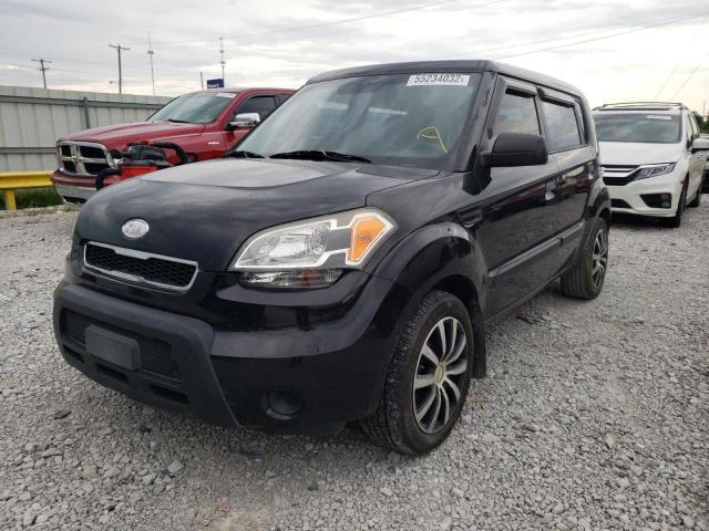 KNDJT2A13A7105588 - 2010 KIA SOUL BLACK photo 2