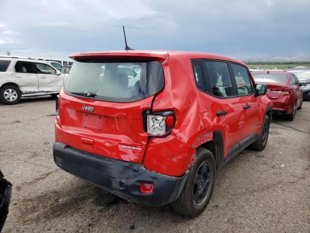 ZACNJCABXMPM30068 - 2021 JEEP RENEGADE S RED photo 4