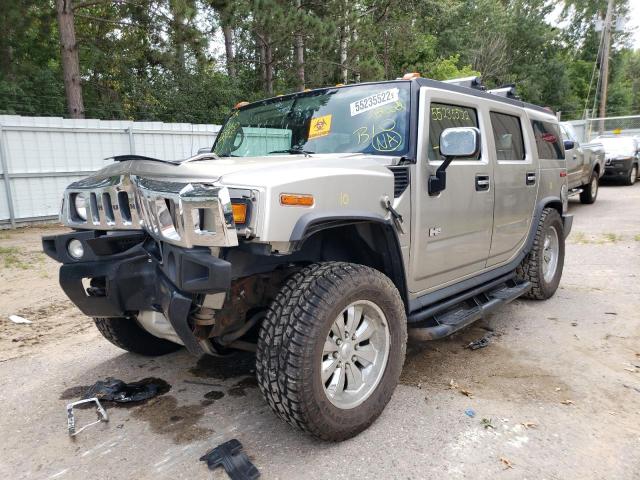 5GRGN23U34H101369 - 2004 HUMMER H2 TAN photo 2