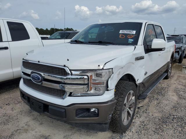 1FTEW1C48LFA41275 - 2020 FORD F150 SUPER WHITE photo 2