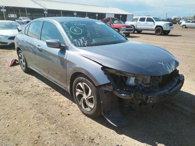 1HGCR2F37HA139405 - 2017 HONDA ACCORD LX GRAY photo 1