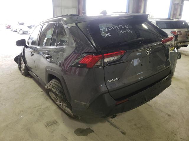 2T3C1RFV9MC096117 - 2021 TOYOTA RAV4 XLE P CHARCOAL photo 3