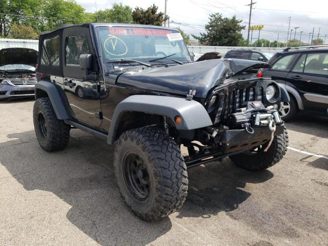 1C4AJWAG8EL210206 - 2014 JEEP WRANGLER S BLACK photo 1