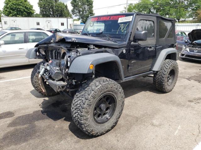 1C4AJWAG8EL210206 - 2014 JEEP WRANGLER S BLACK photo 2