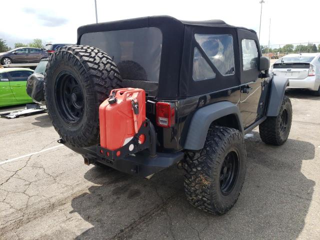 1C4AJWAG8EL210206 - 2014 JEEP WRANGLER S BLACK photo 4