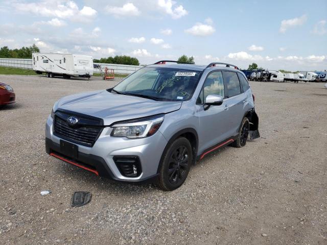 JF2SKARCXMH417723 - 2021 SUBARU FORESTER S SILVER photo 2