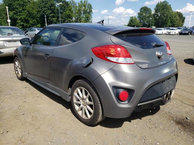 KMHTC6AE7DU143751 - 2013 HYUNDAI VELOSTER T GRAY photo 3