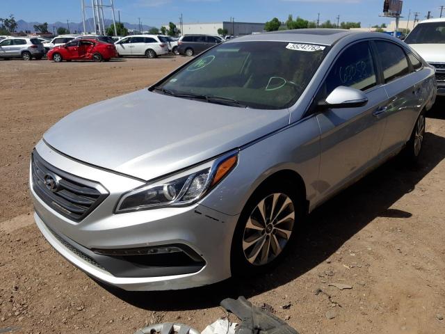 5NPE34AF6HH562894 - 2017 HYUNDAI SONATA SPO SILVER photo 2