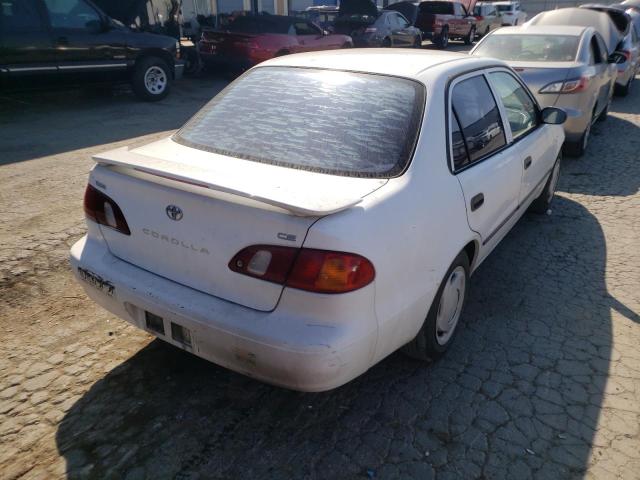 1NXBR12E6YZ349421 - 2000 TOYOTA COROLLA VE WHITE photo 4