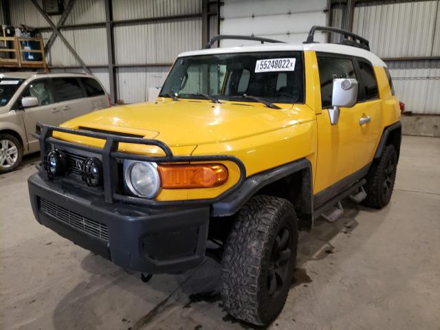 JTEBU11F470002328 - 2007 TOYOTA FJ CRUISER YELLOW photo 2