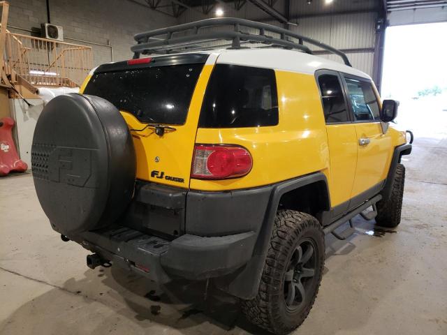 JTEBU11F470002328 - 2007 TOYOTA FJ CRUISER YELLOW photo 4