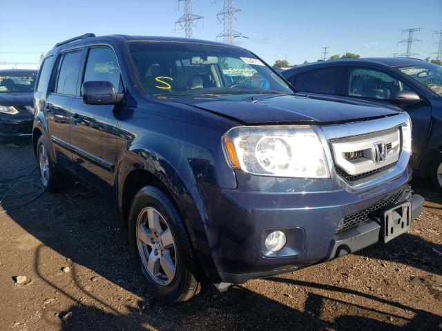 5FNYF4H59BB072263 - 2011 HONDA PILOT BLUE photo 1