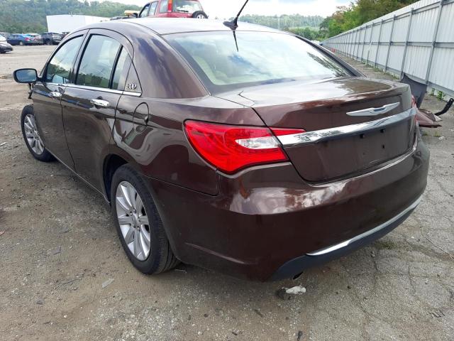 1C3CCBCG6DN629865 - 2013 CHRYSLER 200 LIMITE BROWN photo 3