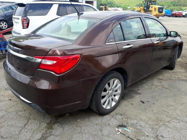 1C3CCBCG6DN629865 - 2013 CHRYSLER 200 LIMITE BROWN photo 4