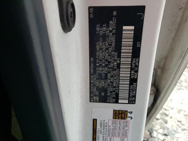 JTLKT324450210209 - 2005 TOYOTA SCION XB 白色 照片 10