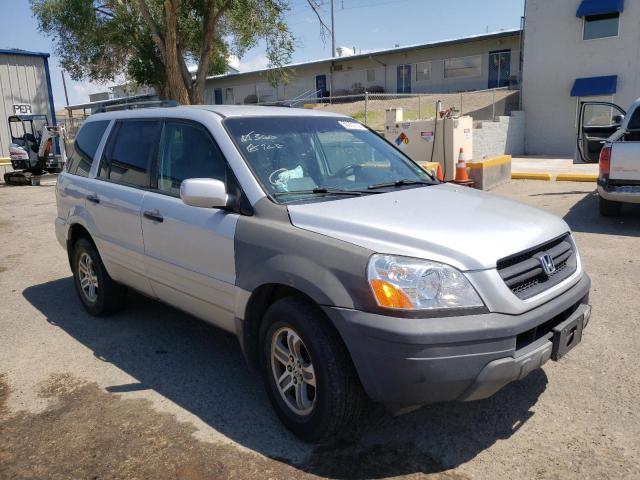 2HKYF18644H539200 - 2004 HONDA PILOT EXL SILVER photo 1