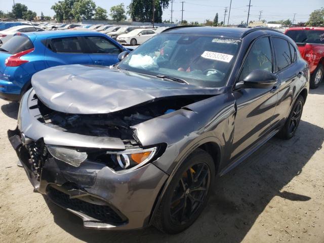 ZASPAKBN9L7C76227 - 2020 ALFA ROMEO STELVIO TI GRAY photo 2