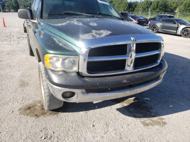 1D7HU18D95S124113 - 2005 DODGE RAM 1500 S GREEN photo 9