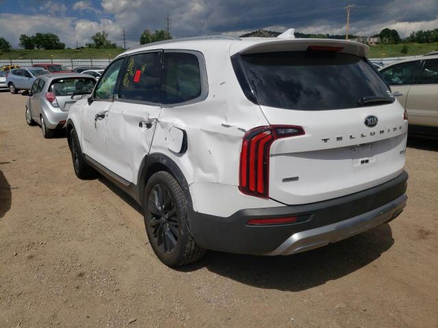 5XYP5DHC2MG137320 - 2021 KIA TELLURIDE WHITE photo 3