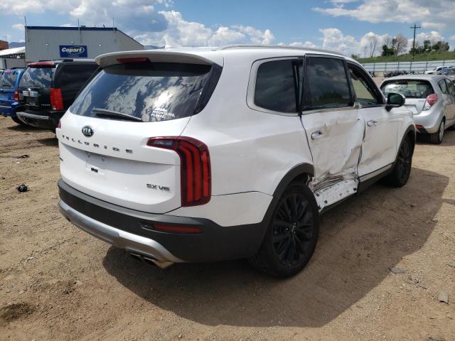 5XYP5DHC2MG137320 - 2021 KIA TELLURIDE WHITE photo 4