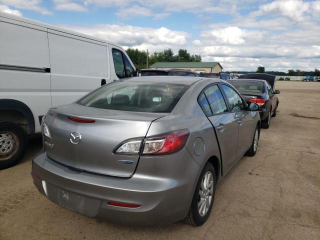 JM1BL1V74C1671021 - 2012 MAZDA 3 I GRAY photo 4