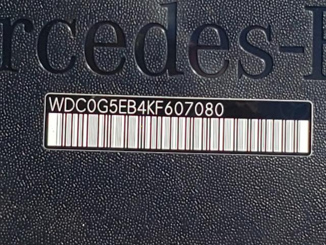 WDC0G5EB4KF607080 - 2019 MERCEDES-BENZ GLC 350E WHITE photo 10