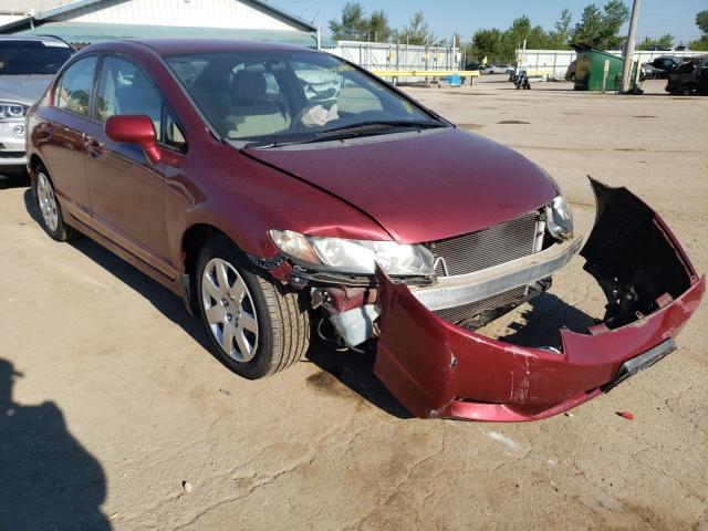 19XFA1F5XAE001715 - 2010 HONDA CIVIC LX MAROON photo 1