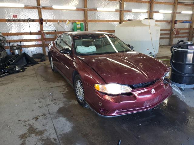 2G1WW12E329242404 - 2002 CHEVROLET MONTE CARL ბურგუნდია ფოტო 1