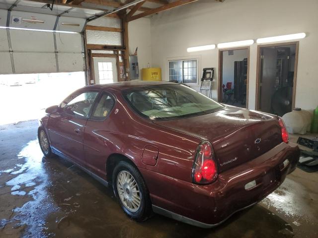 2G1WW12E329242404 - 2002 CHEVROLET MONTE CARL ბურგუნდია ფოტო 3