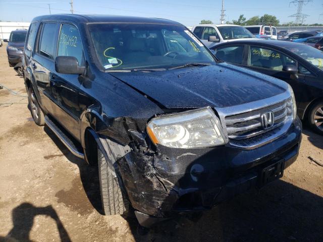 5FNYF4H79CB025947 - 2012 HONDA PILOT EXLN BLACK photo 1