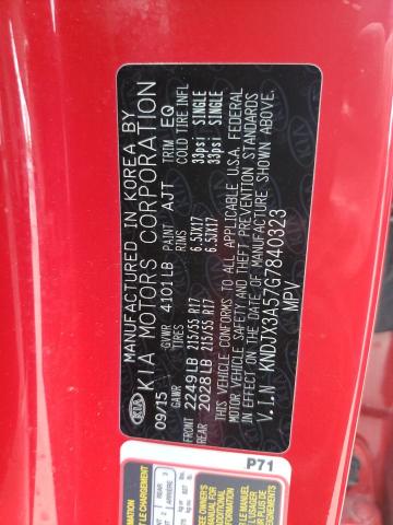 KNDJX3A57G7840323 - 2016 KIA SOUL ! RED photo 10