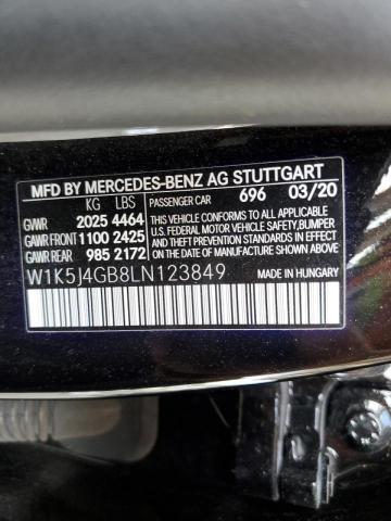 W1K5J4GB8LN123849 - 2020 MERCEDES-BENZ CLA 250 BLACK photo 10