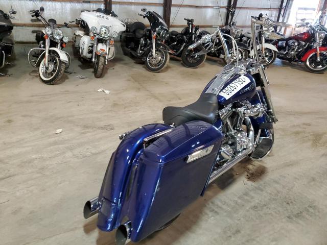 1HD1FHW154Y725570 - 2004 HARLEY-DAVIDSON FLHPI BLUE photo 4