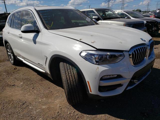 5UXTR9C54JLD59237 - 2018 BMW X3 XDRIVE3 WHITE photo 1