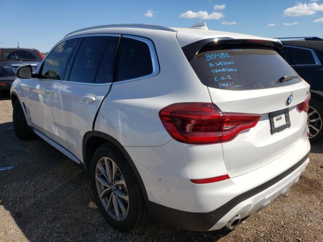 5UXTR9C54JLD59237 - 2018 BMW X3 XDRIVE3 WHITE photo 3