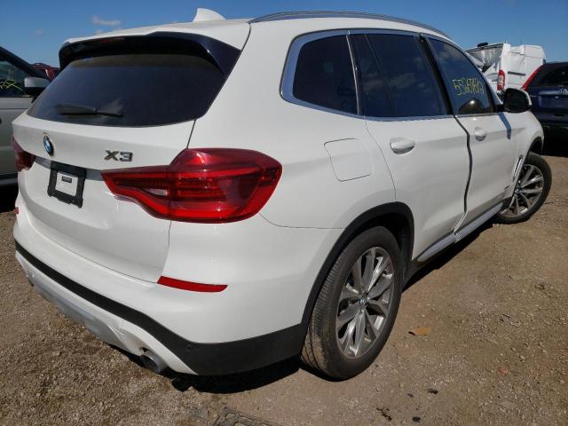 5UXTR9C54JLD59237 - 2018 BMW X3 XDRIVE3 WHITE photo 4