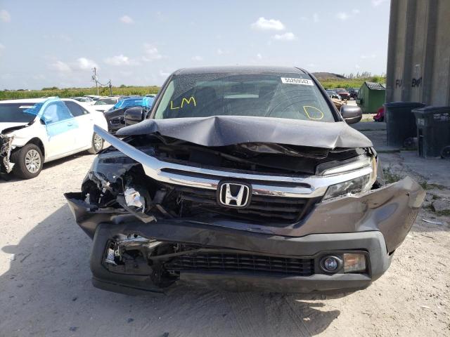 5FPYK3F67JB007614 - 2018 HONDA RIDGELINE GRAY photo 9