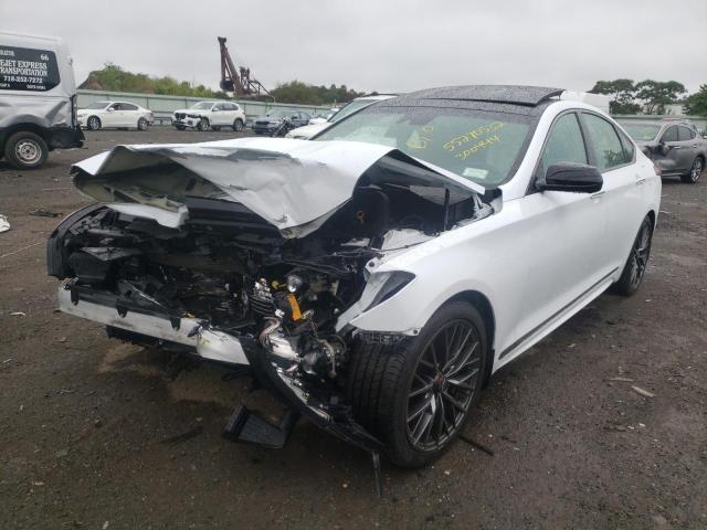 KMHGN4JB2KU300444 - 2019 GENESIS G80 BASE WHITE photo 2