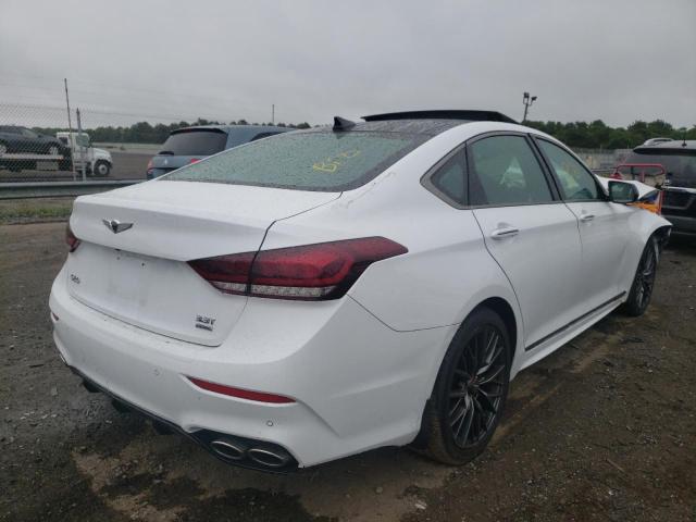 KMHGN4JB2KU300444 - 2019 GENESIS G80 BASE WHITE photo 4