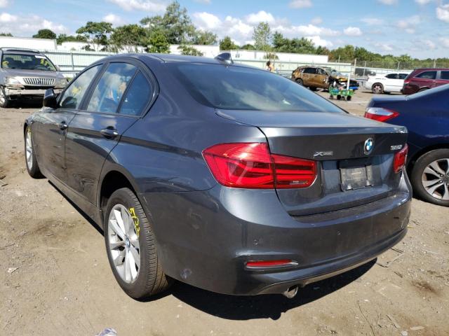 WBA8E5G51JNU47764 - 2018 BMW 320 XI GRAY photo 3