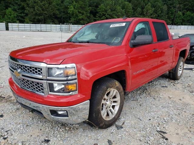 3GCPCRECXEG215272 - 2014 CHEVROLET SILVERADO RED photo 2