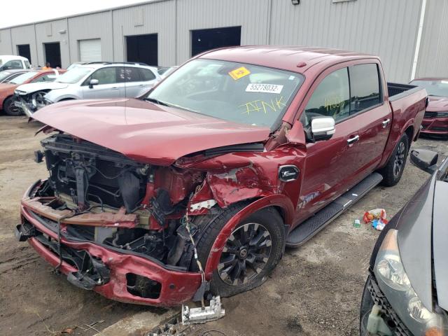 1N6AA1E54HN509175 - 2017 NISSAN TITAN SV MAROON photo 2