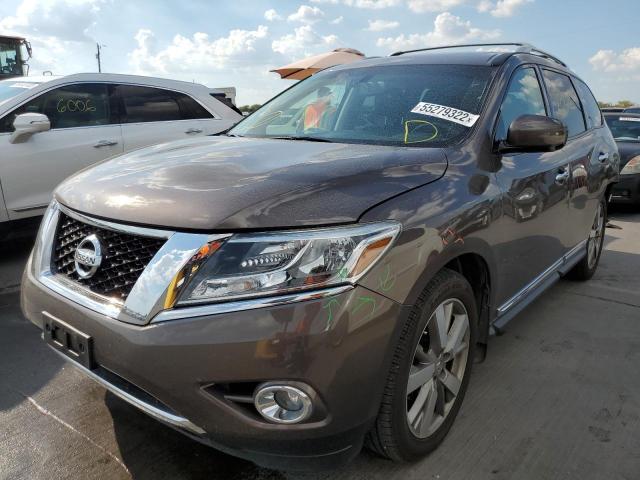 5N1AR2MN2FC662211 - 2015 NISSAN PATHFINDER BROWN photo 2