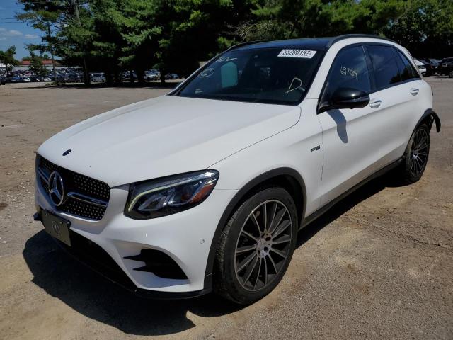 WDC0G6EB9JV018343 - 2018 MERCEDES-BENZ GLC 43 4MA WHITE photo 2