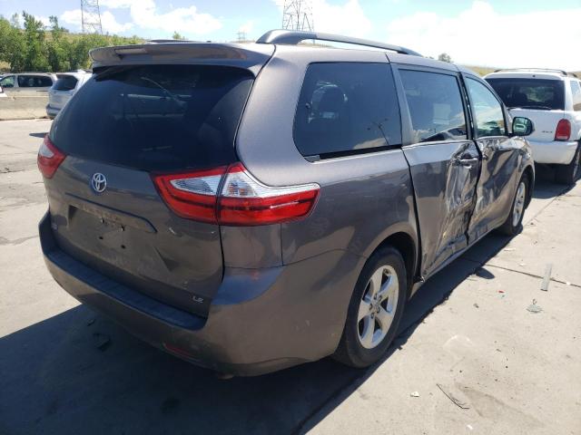 5TDKK3DC5FS673168 - 2015 TOYOTA SIENNA LE GRAY photo 4