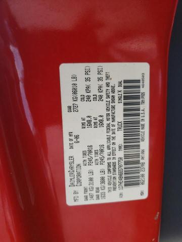 1D7HE48N66S707750 - 2006 DODGE DAKOTA QUA RED photo 10