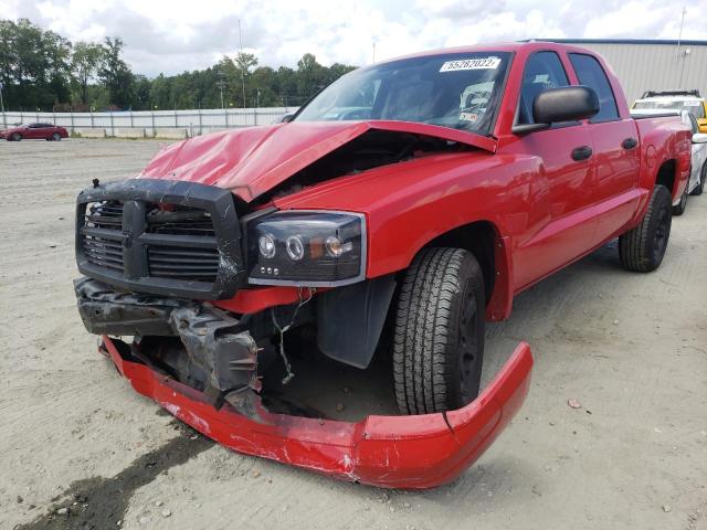 1D7HE48N66S707750 - 2006 DODGE DAKOTA QUA RED photo 2