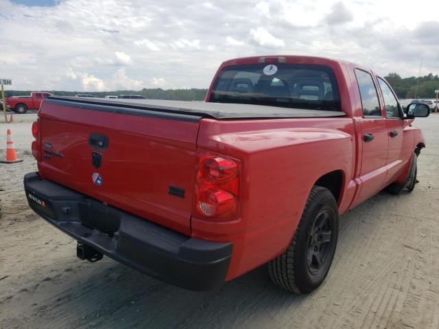 1D7HE48N66S707750 - 2006 DODGE DAKOTA QUA RED photo 4