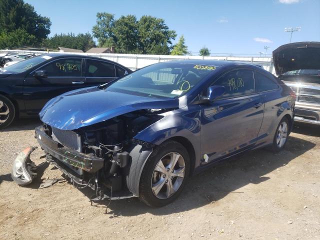 KMHDH6AE9DU012276 - 2013 HYUNDAI ELANTRA CO BLUE photo 2